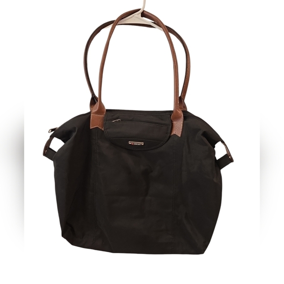 DELSEY ON THE GO SHOULDER BAG. FOLDABLE. BLACK. - Picture 1 of 12
